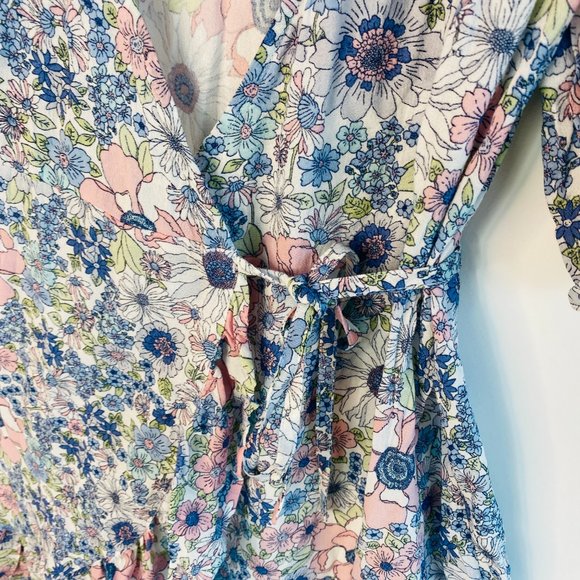 Billabong BNWT Field Day Women's Wrap Dress Medium - Picture 3 of 10